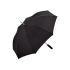 Зонт-трость Alu с деталями из прочного алюминия, черный, черный, купол - эпонж , каркас - сталь, спицы - стекловолокно, ручка - soft touch