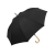 Зонт-трость Okobrella с деревянной ручкой и куполом из переработанного пластика, черный