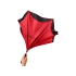 Прямой зонтик Yoon 23 с инверсной раскраской, красный, красный/черный, полиэстер/стекловолокно