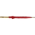 Зонт-трость полуавтоматический с деревянной ручкой, красный, полиэстер/дерево