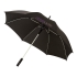 Зонт-трость Spark полуавтомат 23, черный/белый, черный/белый, полиэстер, стекловолокно, пластик
