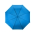 Зонт-трость полуавтоматический с пластиковой ручкой, голубой, купол- полиэстер, каркас, спицы- металл, ручка- пластик