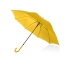 Зонт-трость полуавтоматический с пластиковой ручкой, желтый, желтый, полиэстер/металл/пластик