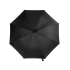 Зонт-трость Loop с плечевым ремнем, черный, черный, купол - эпонж , каркас - сталь, спицы - стекловолокно, ручка - пластик