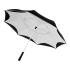 Прямой зонтик Yoon 23 с инверсной раскраской, белый, белый/черный, полиэстер/стекловолокно