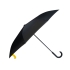 Зонт-трость наоборот Inversa, полуавтомат, черный/желтый (Р), черный/желтый, купол- эпонж, каркас-стеклопластик, ручка-покрытие софт-тач