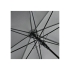 Зонт-трость Giant с большим куполом, серый, серый, купол - эпонж , каркас - сталь, спицы - стекловолокно, ручка - мягкий пластик