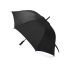 Зонт-трость Concord, полуавтомат, черный, черный, купол- полиэстер, каркас-металл, спицы- фибергласс, ручка-пластик
