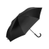 Зонт-трость наоборот Inversa, полуавтомат, черный, черный, купол- эпонж, каркас-стеклопластик, ручка-покрытие софт-тач