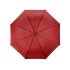 Зонт-трость полуавтоматический с пластиковой ручкой, красный, полиэстер/металл/пластик