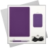 Подарочный набор Spark, фиолетовый (ежедневник, ручка, аккумулятор), фиолетовый, 
