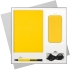 Подарочный набор Sky, желтый (ежедневник, ручка, аккумулятор), желтый, 