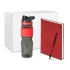 Подарочный набор Portobello красный в малой универсальной подарочной коробке (Спортбутылка, Ежедневник недат А5, Ручка), белый, 