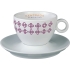 0934 Чашка с блюдцем для кофе-латте Cara Mia, белый, фарфор