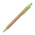 Ручка шариковая YARDEN, зеленый, натуральная пробка, пшеничная солома, ABS пластик, 13,7 см, зеленый, пластик