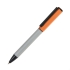 Ручка шариковая BRO, оранжевый, серый, алюминий, пластик