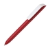 Ручка шариковая FLOW PURE с белым клипом, красный, пластик