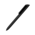Ручка шариковая FLOW PURE c покрытием soft touch и прозрачным клипом, черный, пластик