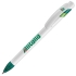 Ручка шариковая MANDI, зеленый, белый, пластик
