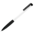 N13, ручка шариковая с грипом, пластик, белый, черный, белый, черный, пластик