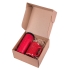 Набор подарочный STARLIGHT: термокружка, кружка, коробка со стружкой, красный, красный, разные материалы