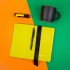 Набор подарочный BLACKEDITION:  кружка, блокнот, ручка, аккумулятор,  черный/желтый, черный, желтый, разные материалы
