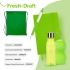 Набор подарочный FRESH-DRAFT: бизнес-блокнот, ручка, массажер, бутылка, рюкзак, зеленое яблоко, зеленое яблоко, разные материалы