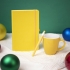 Подарочный набор HAPPINESS: блокнот, ручка, кружка, жёлтый, желтый, разные материалы