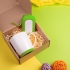 Набор подарочный MATISSE`TEAS: кружка, зарядное устройство, коробка, стружка, светло-зеленый, зеленое яблоко, разные материалы