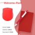 Набор подарочный WELCOME-PACK: бизнес-блокнот, ручка, коробка, красный, красный, разные материалы