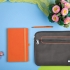 Набор подарочный LEVEL UP: бизнес-блокнот, ручка, чехол для планшета, оранжевый, разные материалы