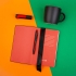 Набор подарочный BLACKEDITION:  кружка, блокнот, ручка, аккумулятор,  черный/красный, черный, красный, разные материалы