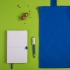 Набор подарочный WHITE&YOU: бизнес-блокнот, ручка, сумка, бело-синий, белый, синий, разные материалы