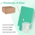 Набор подарочный PROVENCE-4-EVER: бизнес-блокнот, ручка, кружка, коробка, стружка, мятный, мятный, разные материалы