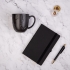 Набор подарочный BLACKNGOLD: кружка, ручка, бизнес-блокнот, коробка со стружкой, черный, разные материалы