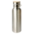 Бутылка для воды DISTILLER, 500мл, серебристый, нержавеющая сталь, бамбук