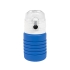 Бутылка для воды складная с карабином SPRING, 550/250 мл, силикон, синий, силикон