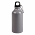 Бутылка для воды с карабином MENTO, 400мл, серый, алюминий
