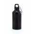 Бутылка для воды с карабином MENTO, 400мл, черный, алюминий