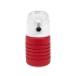 Бутылка для воды складная с карабином SPRING, 550/250 мл,  силикон, красный, силикон