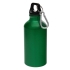 Бутылка для воды с карабином MENTO, 400мл, зеленый, алюминий
