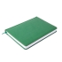 Ежедневник недатированный Campbell, А5,  зеленый, белый блок, зеленый, pu velvet