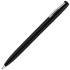 CLICKER, ручка шариковая, черный, черный, нержавеющая сталь