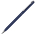 SLIM, ручка шариковая, синий матовый/хром, металл, синий матовый, серебристый, металл