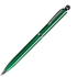 CLICKER TOUCH, ручка шариковая со стилусом для сенсорных экранов, зеленый/хром, металл, зеленый, серебристый, металл