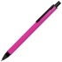 IMPRESS, ручка шариковая, розовый/черный, розовый, черный, металл