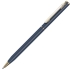 SLIM, ручка шариковая, синий (мокрый асфальт)/золотистый, металл, синий, золотистый, металл