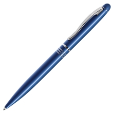 GLANCE, ручка шариковая, синий/хром
