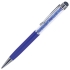 STARTOUCH, ручка шариковая со стилусом для сенсорных экранов, перламутровый синий/хром, темно-синий, серебристый, металл