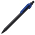 SNAKE, ручка шариковая, черный корпус, синий клип, синий, черный, металл